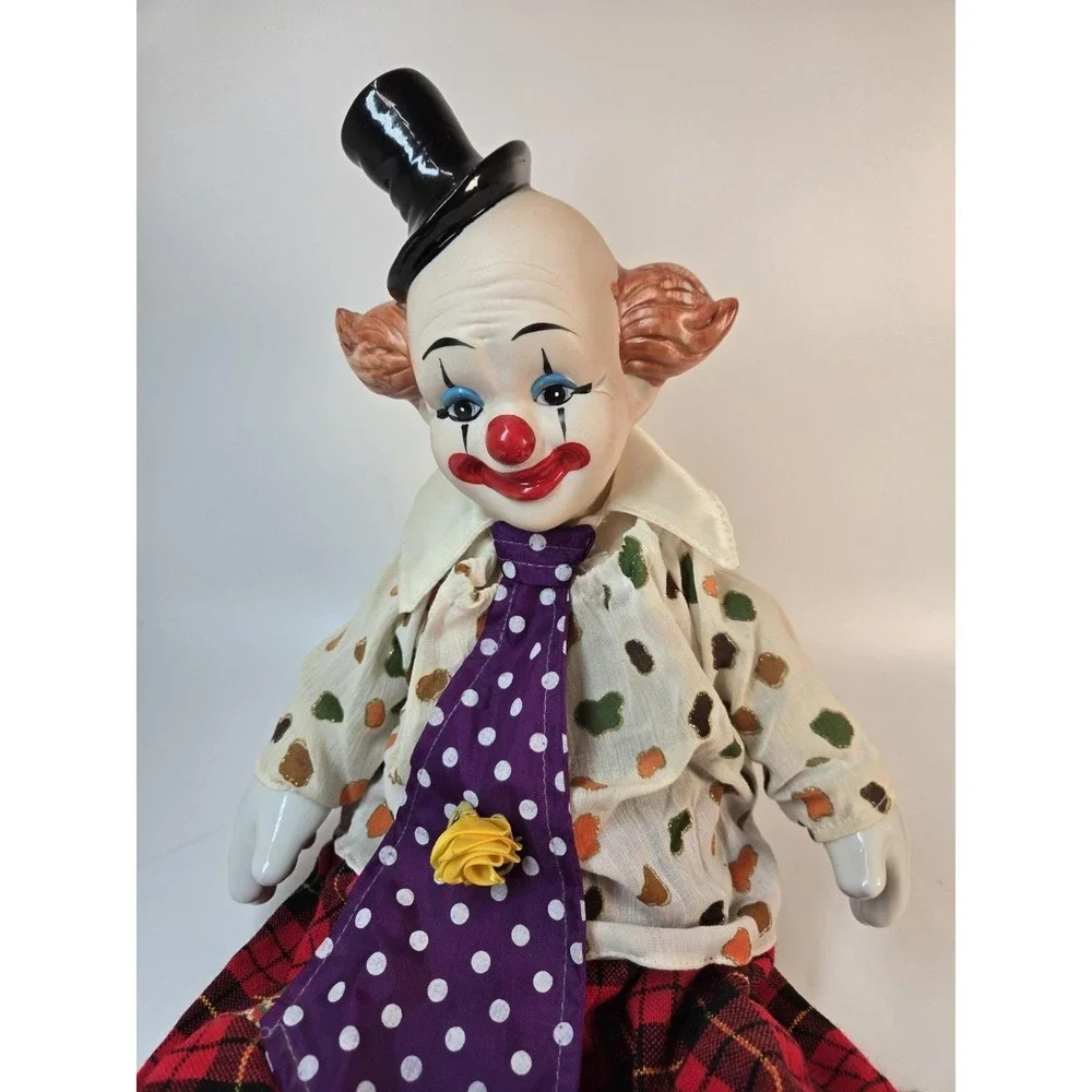 Victoria Impex Clown Porcelain Doll Working Music Box